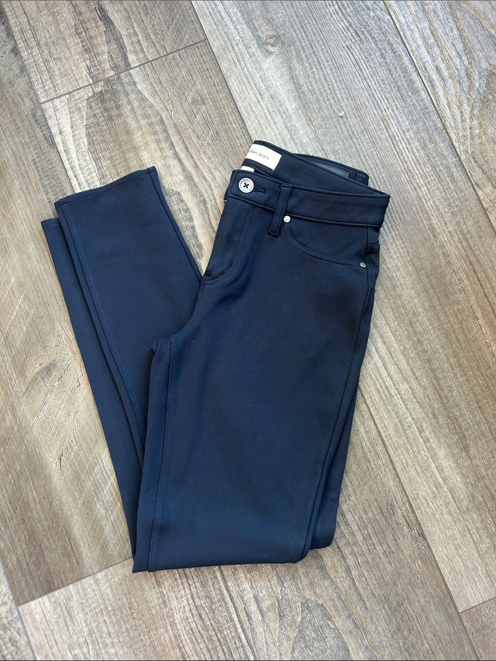 Calvin Klein Soft Navy Blue Skinny Pants